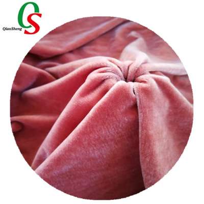 Polyester Flock Soft Felt holland Velvet Fabric Synthetic Velour Microfiber Suede designer Fabric For Dresses Jogging Suits